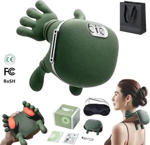 Masseur de cou et d'épaules à main bionique - pétrissage en 3D des tissus profonds avec chauffage et minuterie.